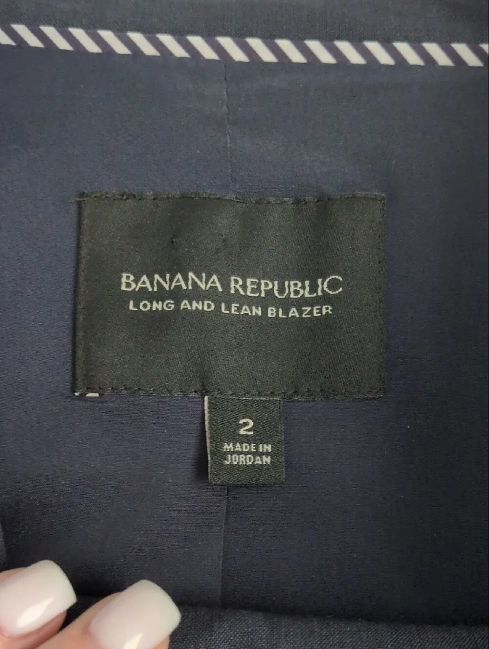 Banana Republic Women's Dark Navy Blazer (2) and Pant (4) Set (50% Wool)